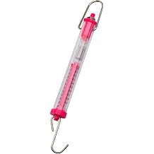 Sci-Supply Newton Force Meter Spring Scale - Max Capacity 100g/1N, Dual Scale Labeled Pink Scale 1