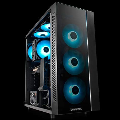 DEEP COOL RF120M 5IN1, Ventola PWM RGB 5x120mm con 2 Ventole, Compatibile con ASUS Aura SYNC, Controllato da Scheda Madre con Connettore RGB 12V a 4 Pin, Senza Controller Cablato