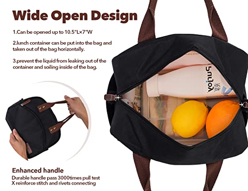 Kasibon Lunch Bag For Women Men Insulated Lunch Box Reusable Leakproof Soft Cooler Cooling Tote For Work Picnic Beach, Freezable Lunch Bag With Adjustable Shoulder Strap #TOP3