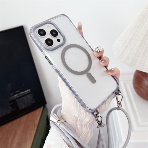 Coque collier magnétique iPhone 15 14 13 idéale pour voyager les mains libres en ville