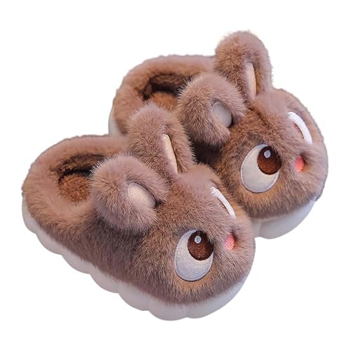 Baby Infant Plush Slippers Sole Foam Cute Bunny Ear House Shoes Toddler Indoor Warm Closed Toe Lightweight Slippers