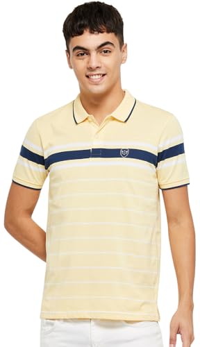 Image of Max Men Striped Slim Fit Polo T-Shirt