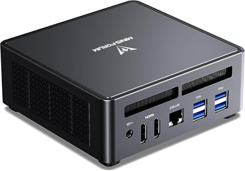 MINISFORUM Mini PC UM790 Pro,AMD Ryzen 9 7940HS 8 core 16 thread CPU 32 GB DDR5/1 TB PCIe4.0 SSD Mini Desktop,AMD Radeon 780M,connessione HDMI×2/USB4×2,WiFi,BT,USB3.2 × 4