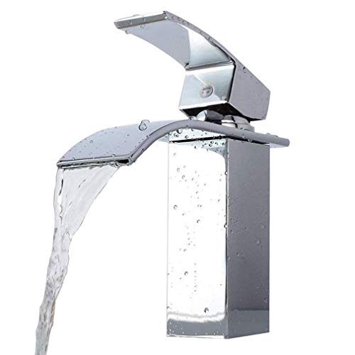 Homgrace Robinet Salle de Bain Robinet Lavabo en Laiton Chromé Cartouche Céramique Mitigeur Lavabo Mitigeur Salle de Bain