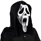 Toupus Halloween Horror Mask, Scary Skull Full Head Mask, Scary Ghost Mask, Creepy Mask Suitable for Masquerade Party Props