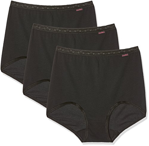 Cotonella C 8002 0000 G-Bus K3, Slip Femme, Noir (Nero 00002) FR:40 (Taille fabricant :38) Lot de 3 Cover