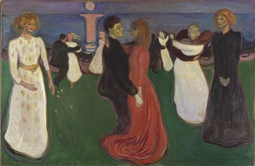 Impresión nítida Danza della vita de Edvard Munch de 60x90cm para dar color a tus paredes