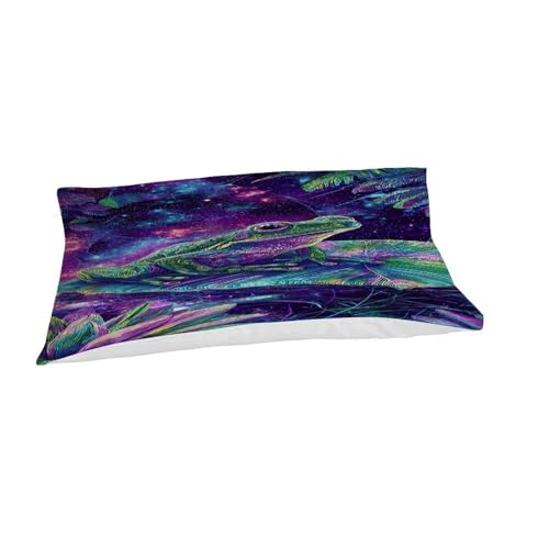 Housse de couette galaxie grenouille avec fermeture éclair pour lit simple - 7