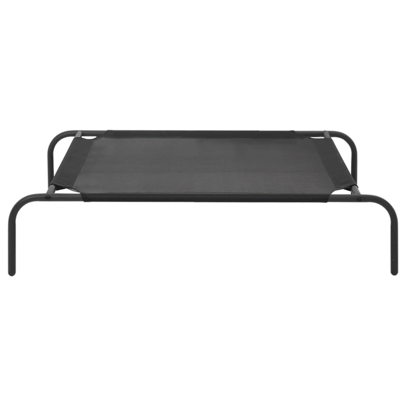 ARKEM Cama de Perro elevada Negra textilene S Gatos Transpirable Cama Mascotas para Dormir Relajar con Marco de Acero para Interiores Exterior