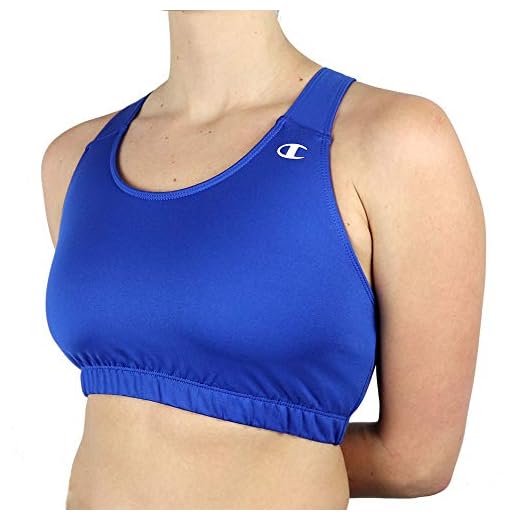 Champion Women's Essential Racerback Bra, Royal, Small