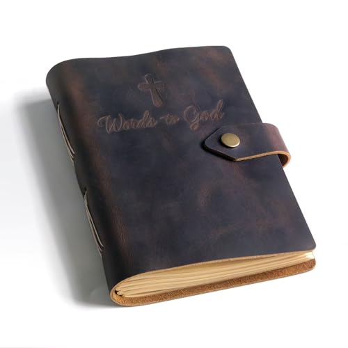 Genuine Leather Prayer Journal for Men