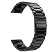KRFITYA Titanium Band Compatible with Galaxy Watch 3 45mm/Galaxy Watch 46mm, Men 22mm Titanium Metal Quick Fit Business Watch Band for Gear S3 Frontier/Classic, Black