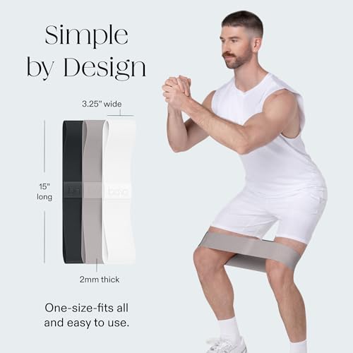 Image of Bala Bands Resistance Bands, Non-Slip Fabric Exercise Bands | Non-Slip Ankle, Legs, Glutes & Booty Bands, Women & Men - Loop Workout Bands for Yoga, Pilates & Strength Training