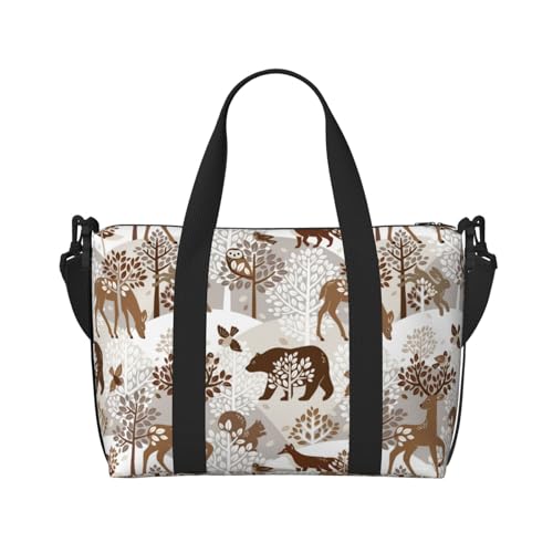 Sac ordinateur femme renard et lapin - Sac de sport et voyage