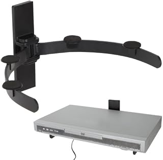 TecTake Universal Multi Purpose Floating Wall Bracket Mount Shelf Self with Padded Arm for Nintendo Wii / XBOX 360 / PlayStation PS2 PS3 / SkyBox / FreeView / Freesat / Digibox / Bluray / AV / HD / Wi-Fi / DVD / CD / MP3 / MP4 Audio Video Player