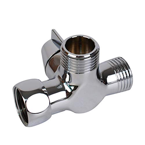 Bleiou G1/2" 3-Way Universal Bathroom Shower Arm Diverter Brass Valve Universal Showering Components for Hand Shower