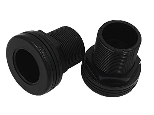 1" Bulkhead Slip X Slip Npt Standard 2-Pair (4-Pack) Nbr Rubber Gasket #TOP4