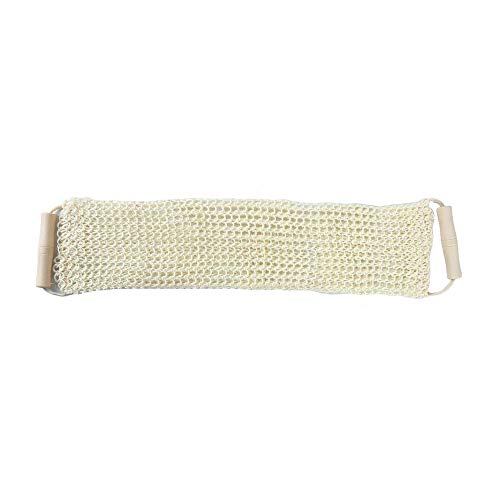 Barra De Toallas De Baño De Respaldo Largo De Sisal Natural Con...