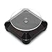 Produktbild Greatangle Modische Solarenergie Batterie 360 Grad Plattenspieler Drehbarer Displayständer Uhrenring Halsketten Schmuckständerhalter Schwarz