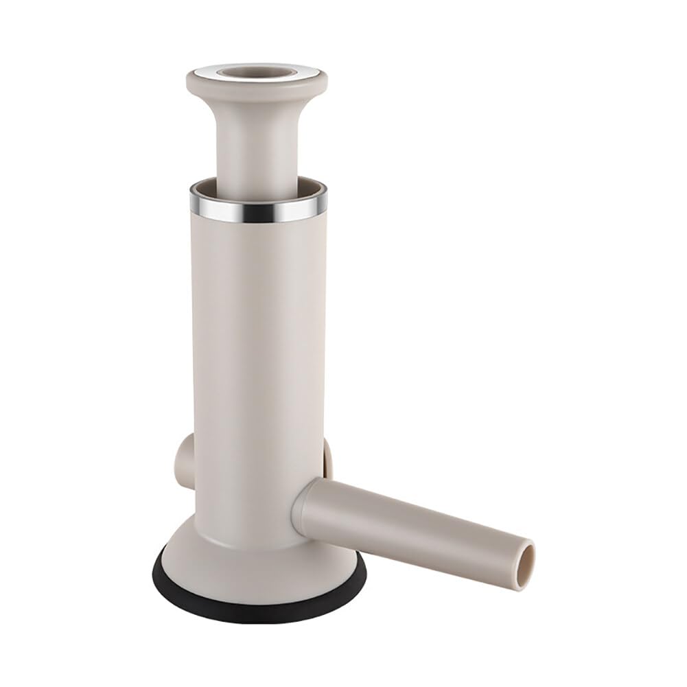 ikasus Manual Sausage Stuffer Maker, Vertical Meat Filler Stainless Steel, Heavy Duty Sausage Filler with 4 Filling Funnels for Home Use