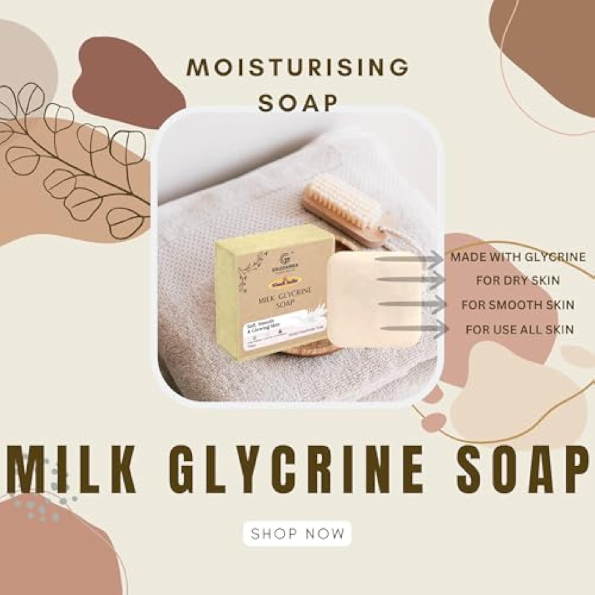 Milk Glycerine Handmade Premium Soap Set of 2