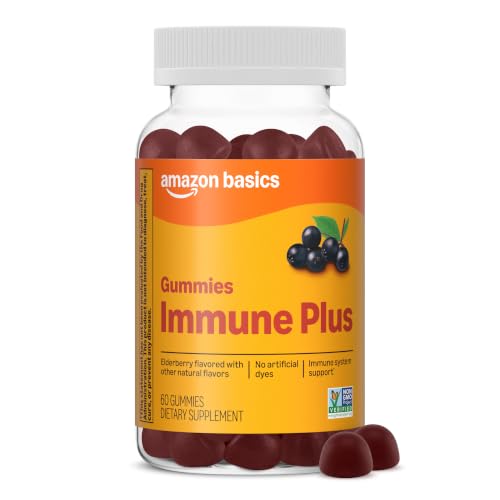 Amazon Basics Immune Plus Elderberry Gummy 60 Count
