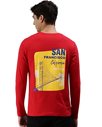 Image of Veirdo Pure Cotton Full Sleeves Round Neck Cool & Stylish Graphic Printed T-Shirt for Men & Boys
