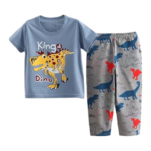 Genérico 2026 Conjunto infantil de ropa con estampado animado para niñas y niños en edad escolar (Yellow2, 12-13)