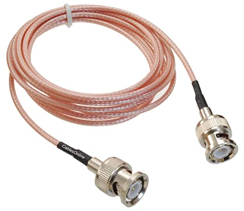 Câble coaxial BNC mâle vers BNC mâle CablesOnline RG316 de 3 mètres
