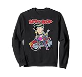 Betty Boop Biker Outfit Motorcycle Pose Sweatshirt