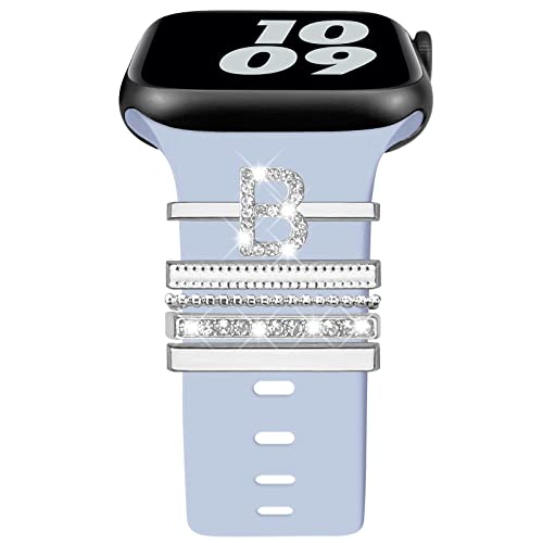 Charms compatibles Apple Watch 45mm 44mm 40mm : anneaux pour bracelet silicone