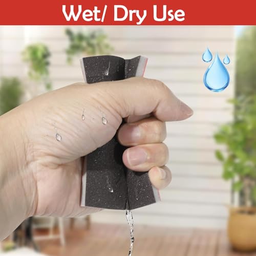 TayBong Schleifschwämme Set –28 Stück Nass- und Trocken-Schleifpapier, 180-3000 Körnung für Holz, Metall, Modellbau und Polieren