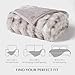 EverGrace Ultra Soft Luxury Fluffy Faux Rabbit Fur Throw Blanket, Thick Warm Bubble Throw for Bed, Cozy Plush Reversible Blankets for Couch, Chair, Sofa, Light Grey, 60x80 Inches