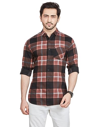 Image of BE ACTIVE Cotton Casual Checks Shirts for Men|| Casual Shirts for Men|| Mens Casual Shirts Full Sleeve