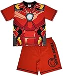 Marvel Ironman Avengers short pyjamas with glow in the dark front 4-5yrs