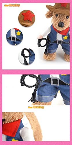 Disfraz de vaquero para perro Pet Life Rodeo Bones miniatura 6