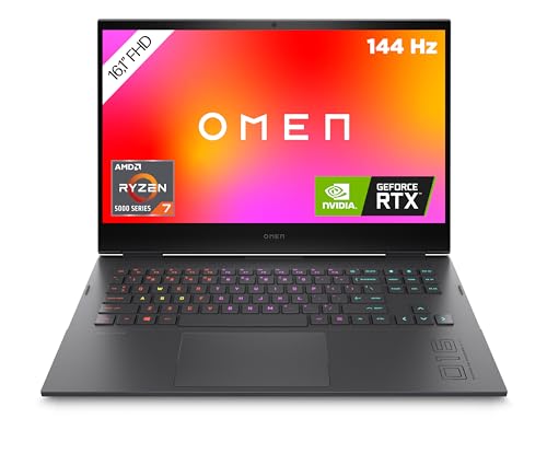 HP Omen Gaming Laptop / 16,1' FHD IPS 144Hz Display/AMD Ryzen 7-5800H / 16GB DDR4 RAM / 1TB SSD/NVIDIA GeForce RTX 3070 / Windows 11 Home/QWERTZ Tastatur/Mica Silber