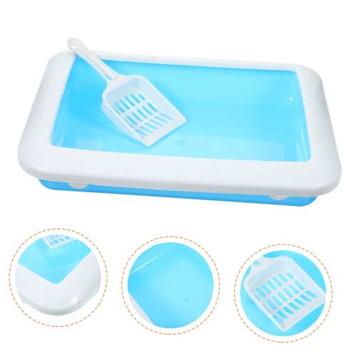 VANZACK 1 Peça Caixa De Areia Para Gatos - Bandeja De Plástico Para Banheiro De Gato Cocô De Gato Ar