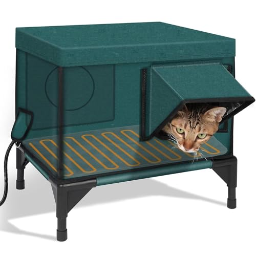 Cabane chauffante pour chat d'extérieur idéale pour passer l'hiver