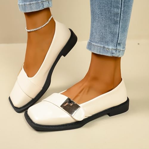 Fashionable Plus-Size Women's Pointed-Toe Design Loafers. Soft and Comfortable Upper. Rubber Anti-Slip Sole. Suitable for All Seasons. Office use.3