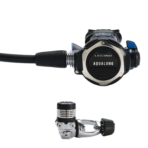 Aqualung Leg3nd Dive Regulator | High-Performance ACD Scuba Regulator with Ergonomic Venturi Switch Comfobite Mouthpiece & Aqua Flex Hose | Effortless Breathing at Depth w/Yoke Connector