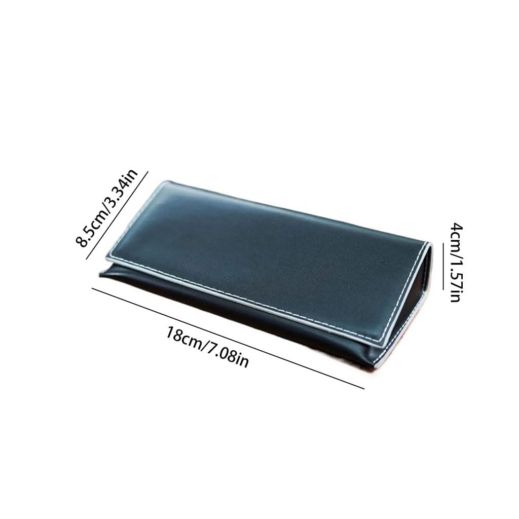 NEBE Sonnenbrillenetui Kreatives Brillenetui Aus Weichem Leder Mit Ölkante, Brieftasche, Business-Schwarz, Tragbar, Sonnenbrillenetui Sonnenbrillen-Organizer
