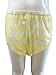 Haian High-Waisted Adult Incontinence Pull-on Plastic Printed Waterproof Pants (XL, Yellow Plaid)