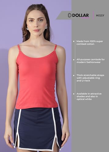 Image of Dollar Missy Pack of 1 Women's Combed Cotton super combed cotton Camisole