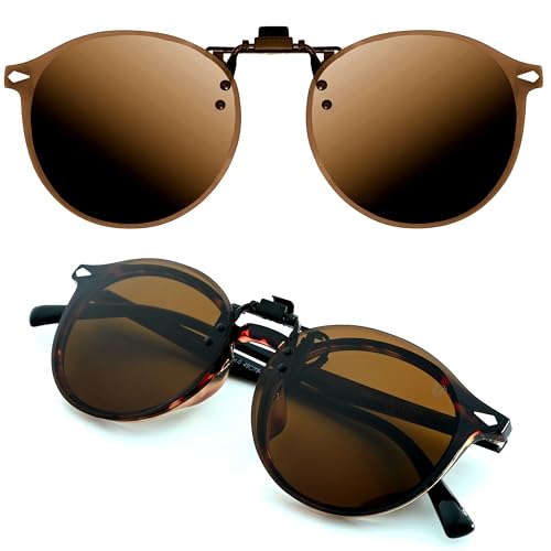 CREYESTAL Polarisiert Sonnenbrillen Clip - 100% UV400 Schutz | Ultraleicht Für Damen & Herren