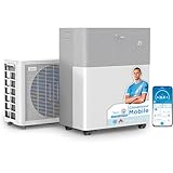 MIDEA Climatiseur PortaSplit Mobile Silencieux 4 in 1| 12000 BTU | Chauffage et Climatisation Portable Prêt à Poser 3,5kW  Clim Mobile avec rafraîchisseur, déshumidificateur, chauffage,ventilateur