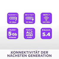 NZXT N9 Z890 - Intel Z890 LGA 1851 ATX Gaming-Mainboard für Core Ultra (Serie 2) - 20+1+1, DDR5, 5X M.2, PCIe 5.0, Wi-Fi 7, 5GbE, Thunderbolt 4 - RGB, Vollmetallabdeckung - Weißes PCB – Ansicht 4
