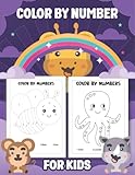  Color By Number for Kids: Coloring and Activity Book for Kids Ages 4-8 Toddlers & Girls and up, A Perfect Gifts for Animals Lover