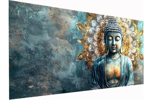 Pintar por Numeros Adultos, 70x160cm Zen Pintura por Numeros Adultos, Paint by Numbers Adult Estatuas De Buda con Pinceles Pigmento Acrílico, Paint by Numbers Decoracion Hogar, Regalo, Sin Marco I-83