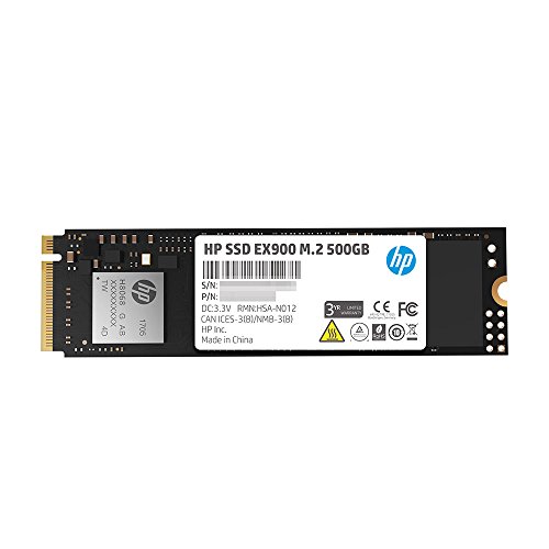 HP EX900 M.2 500GB PCIe 3.0 X4 Nvme 3D TLC NAND Internal Solid